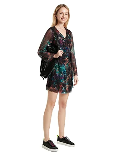 Women's Vest_Baker Street Casual Dress, Green, M
