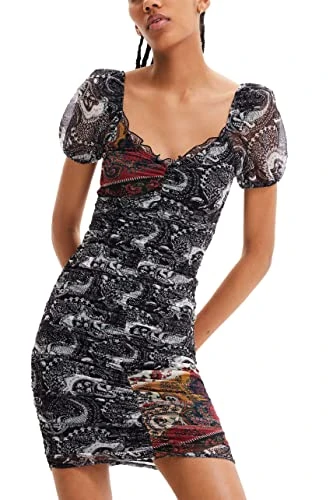 Women's Vest_deepti 2000 Dress, Black, XL