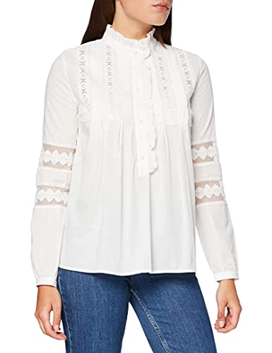 Women's Victoriana Vintage Lace Blouse, White, 10