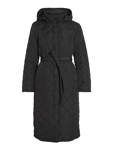 Women's Vikante Quilted L/S Coat-Noos, Black, 14