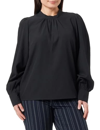 Women's Visarah L/S Top/B Long Sleeve Blouse, Black, 6