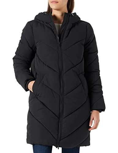 Women's Vitrust New Long Jacket/Su/Vol Quilted, Black, 8