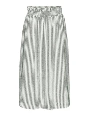 Women's Vmberta Pia Hw Calf Skirt JRS Ga midi, Snow White/Stripes: Laurel Wreath, XS Women's Vmberta Pia Hw Calf Skirt JRS Ga midi, Snow White/Stripes: Laurel Wreath, XS