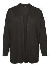 Women's Vmckatie Ls Cardigan Top Noos Cur Sweater, Black/Detail: Melange, 20-22' Women's Vmckatie Ls Cardigan Top Noos Cur Sweater, Black/Detail: Melange, 20-22'