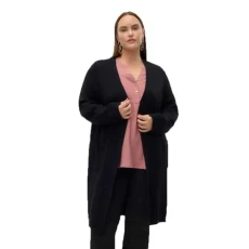 Women's VMCSABA LS Pocket Coatigan GA CUR NOOS Cardigan Sweater, Black, 48-50 Große Größen Women's VMCSABA LS Pocket Coatigan GA CUR NOOS Cardigan Sweater, Black, 48-50 Große Größen