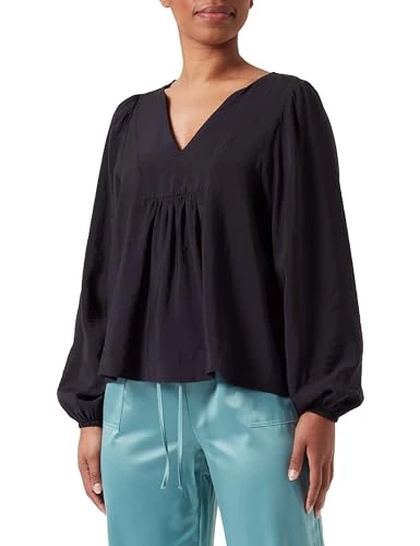 Women's Vmgalilea Vma Noos L/S V-Neck Top long-sleeved blouse, black, XS