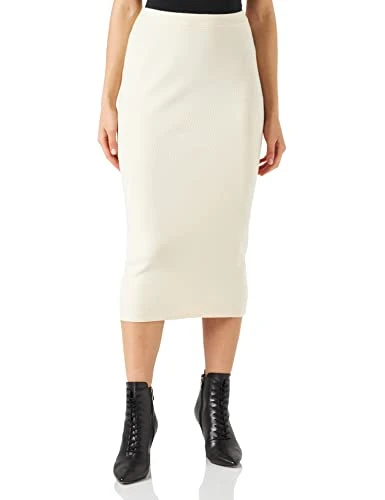 Women's Vmgold Pencil Skirt Ga Lead, Birch, S