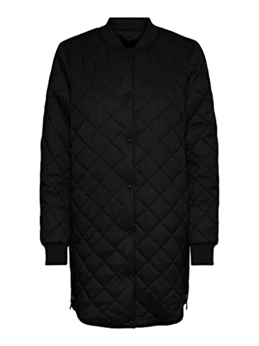 Women's Vmhayle Ss20 3/4 Jacket Noos Quilted, Black, L