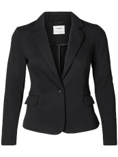 Women's Vmjulia Ls Blazer Dnm Noos, Black, 14 Women's Vmjulia Ls Blazer Dnm Noos, Black, 14