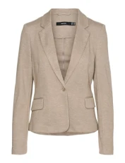 Women's Vmjulia Ls Blazer Dnm Noos, Silver Mink/Detail: Melange, 12