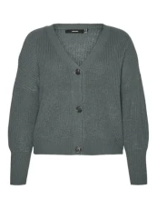 Women's Vmlea LS V-Neck Cuff Cardigan Noos Cur Sweater, Black Forest, L Women's Vmlea LS V-Neck Cuff Cardigan Noos Cur Sweater, Black Forest, L