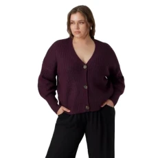 Women's Vmlea LS V-neck cuff cardigan Noos Cur Sweater, Winetasting, 20/22 Women's Vmlea LS V-neck cuff cardigan Noos Cur Sweater, Winetasting, 20/22