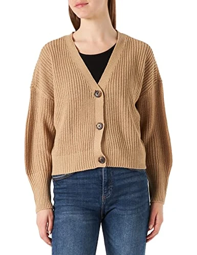 Women's VMLEA LS V-Neck Cuff Cardigan NOOS Sweater, Nomad, XL