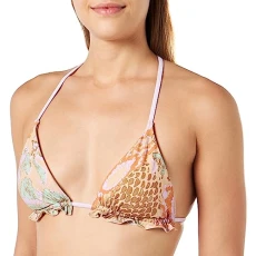 Women's Vmmermaid Swim Top Bikini, Gold, M Women's Vmmermaid Swim Top Bikini, Gold, M