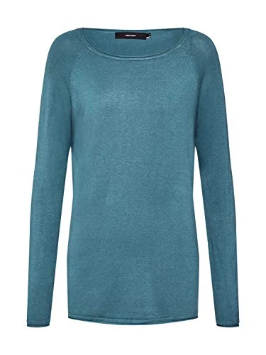 Women's Vmnellie Glory Ls Long Blouse Noos Jumper, Blue (North Atlantic North Atlantic), 16 (Size: X