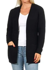 Women's Vmno Name Ls Cardigan Noos Sweater, Black (Black), XXL Women's Vmno Name Ls Cardigan Noos Sweater, Black (Black), XXL