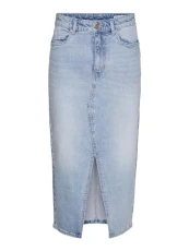 Women's Vmveri Hr Calf Skirt Ga Noos, Light Blue (Light Blue Denim), M Women's Vmveri Hr Calf Skirt Ga Noos, Light Blue (Light Blue Denim), M