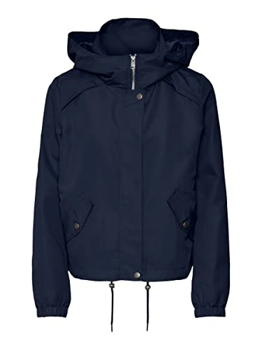Women's Vmzoa Short Parka Noos, Blazer Navy, M