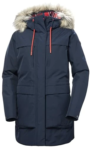 Women's W COASTAL PARKA Coat, 597 NAVY, M