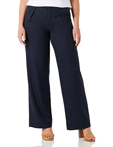 Women's W2093-44610 Slacks, Marine-390, 16