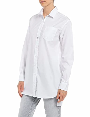 Women's W2355 Shirt, 001 White, Large