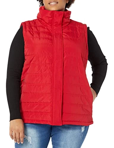 Women's W2xta443-rge-1x Down Vest, Rouge, 1X