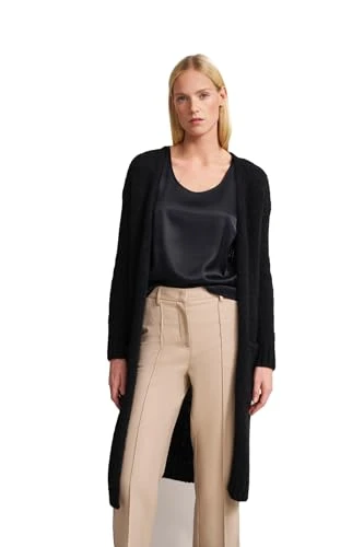 Women's W9602-5274 Cardigan Sweater, Black-290, L