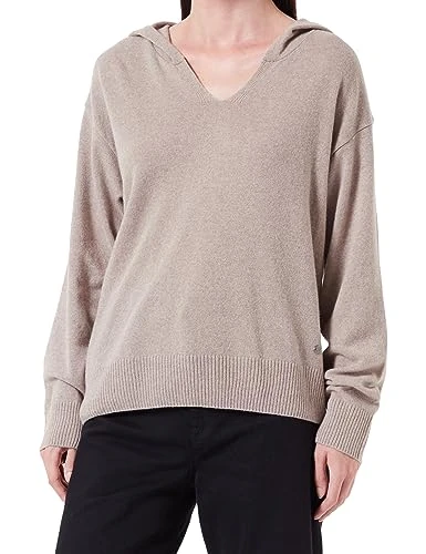 Women's W9725-52758 Pullover Crew Neck, Taupe, XS