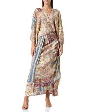 Women's W9770 Dress, 010 Sand/Multicolor, M Women's W9770 Dress, 010 Sand/Multicolor, M