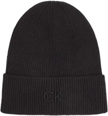 Women's Warm Embroidery Fine Rib Knitted Beanie, Black (Ck Black), One Size Women's Warm Embroidery Fine Rib Knitted Beanie, Black (Ck Black), One Size