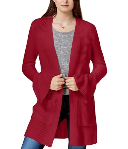 Women's Warm Touch Open Cardigan with Bell Sleeve