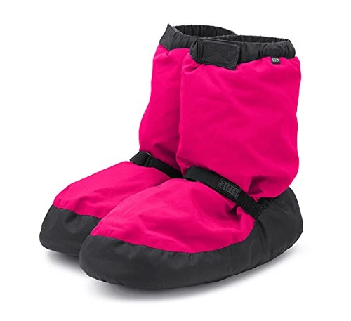 Women's Warm Up Bootie Dance Shoe, Fluorescent Pink, Large UK