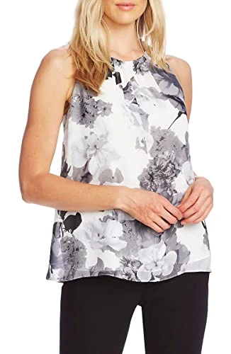 Women's Watercolor Melody Top White Size Small