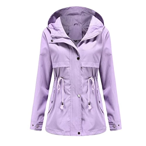 Womens Waterproof Jackets Zip Up Girls Raincoat Age 9 Short Black Canvas Look Rain Jacket Vest Blouses Shirts Valentine's Day 2022