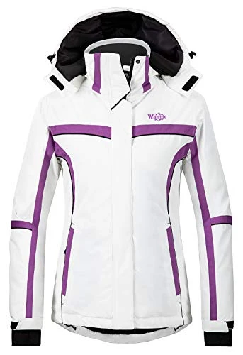 Women's Waterproof Ski Jacket Hooded Warm Winter Coat Mountain Snowboarding Jackets Outdoor Windproo