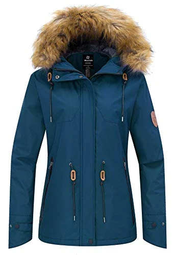 Women's Waterproof Ski Jacket Outdoor Windproof Sports Coat Warm Winter Fleece Coats Mountain Snowbo