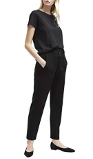 Women's Whisper Ruth Tailored Jogger Trousers, Black (Black 1), W25/L32 (Size:-6-) Women's Whisper Ruth Tailored Jogger Trousers, Black (Black 1), W25/L32 (Size:-6-)