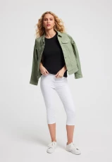 Womens White Kate Shaper Crop Jeggings Womens White Kate Shaper Crop Jeggings