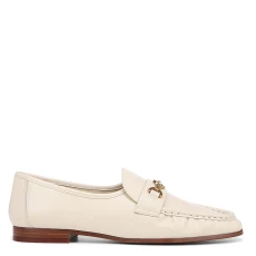 Womens White Lucca Leather Loafer