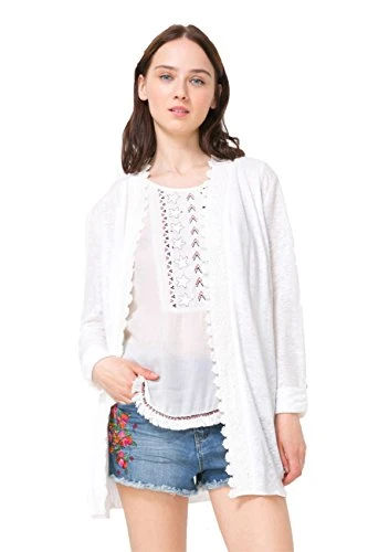 Women's White Ola Cardigan Sweater XL UK 16