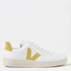 Womens White/Yellow V Trainers
