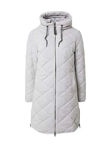 Women's Windy Wmn Quilted Ct A Casual Windblocker Coat in Down Look with Hood, womens, Casual windbl