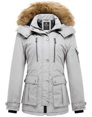 Women's Winter Hooded Windproof Coat Warm Cotton Padded Coats Classic Casual Ladies Jacket Outdoor P