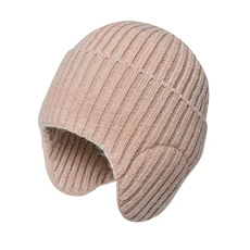 Women's Winter Warm Hat for Men and Women in Winter, Thickened Knitted Wool, Cold-Resistant Earmuffs Hat, Winter Aviator Hat Children, pink, One Size