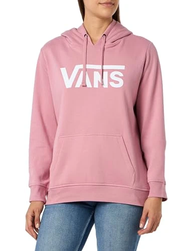 Women's Wm Drop V Logo Hoodie-B Hooded Sweatshirt, Foxglove, S