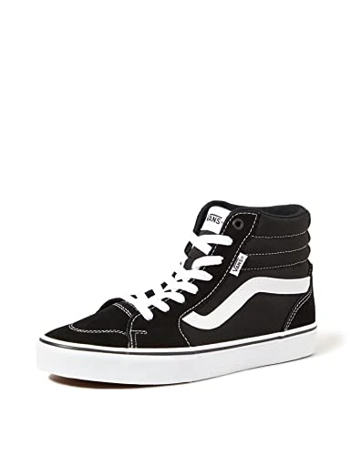 Women's WM Filmore Hi Sneaker, (Suede/Canvas) Black/White, 5 UK