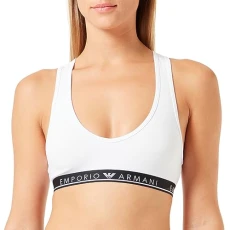 Women's  Women's Bralette Iconic Logoband Bra, White, L UK
