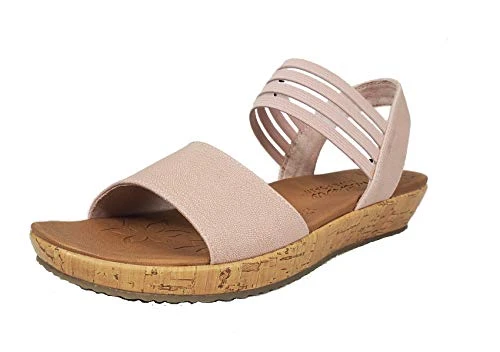 Women's Women's Brie - Lo'Profile - Stretch Mesh Vamp Sling Back Sandal, Blush, 8 M US