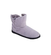 Women's Women's Suede Foldover Bootie Slipper 80279, Grey, 6 UK Women's Women's Suede Foldover Bootie Slipper 80279, Grey, 6 UK