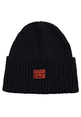 Women's Workwear Knitted Beanie Hat Beret, Black, One Size